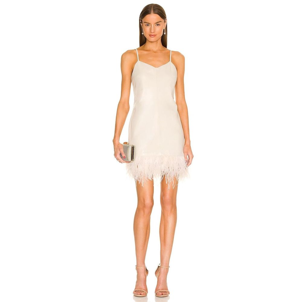 Size S LAMARQUE Abella Dress in Bone REVOLVE MSRP $425